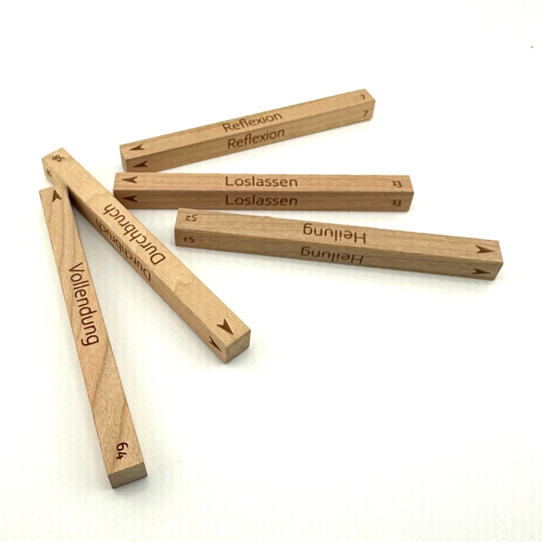 "Das Ritual der Stäbe" Set in Kirsche