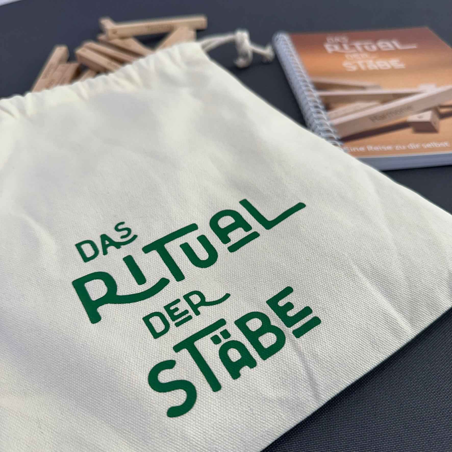 &quot;Das Ritual der Stäbe&quot; Set in Buche (Kopie)