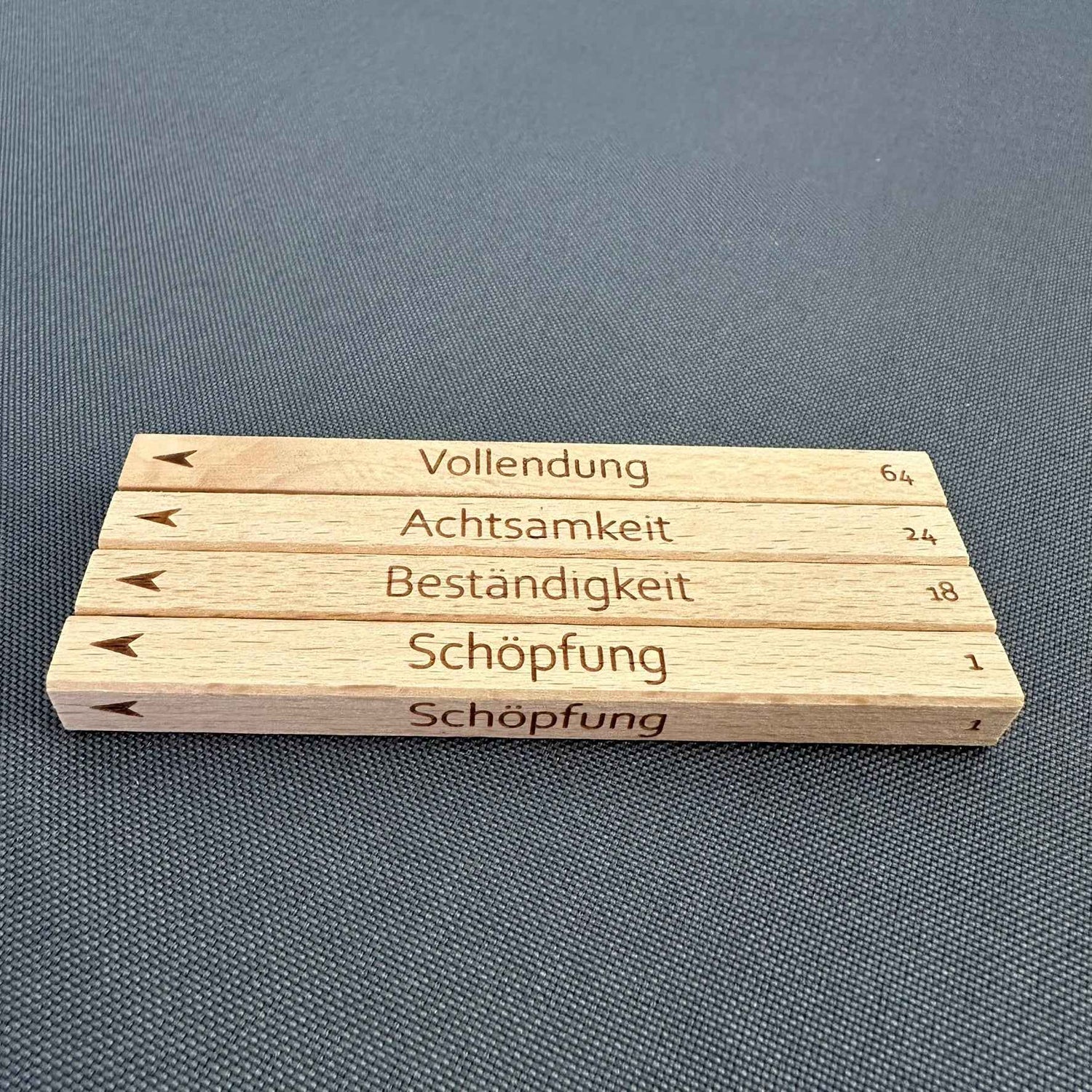 &quot;Das Ritual der Stäbe&quot; Set in Buche (Kopie)