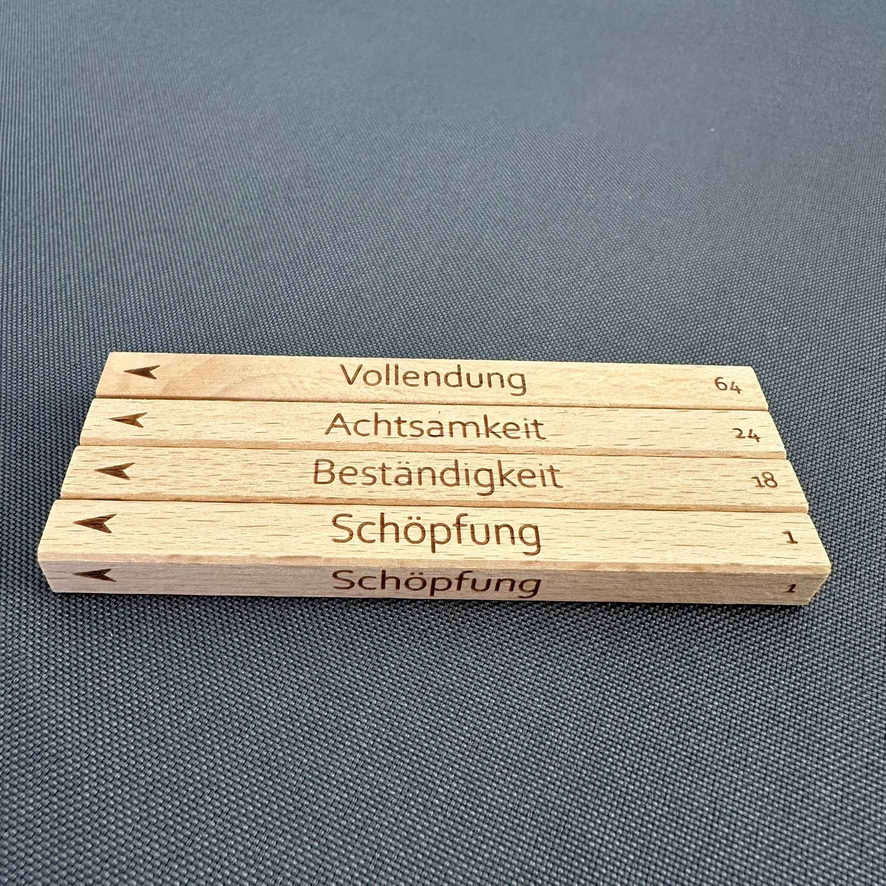&quot;Das Ritual der Stäbe&quot; Set in Buche (Kopie)