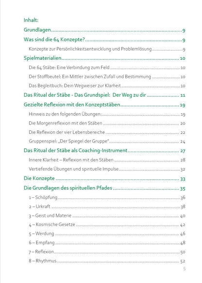 Begleitbuch zum &quot;Das Ritual der Stäbe&quot;